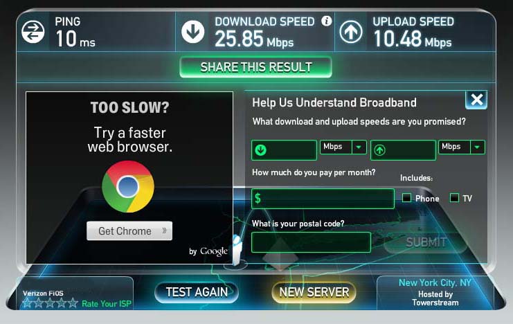 what is a fast mbps download speed