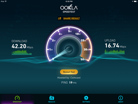 TP Link Access Point Internet Speed Test with Booster 1