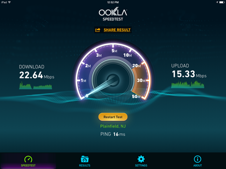 TP Link Access Point Internet Speed Test with Booster 1